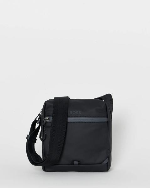 BOSS Nylon Cross Body Bag - Black