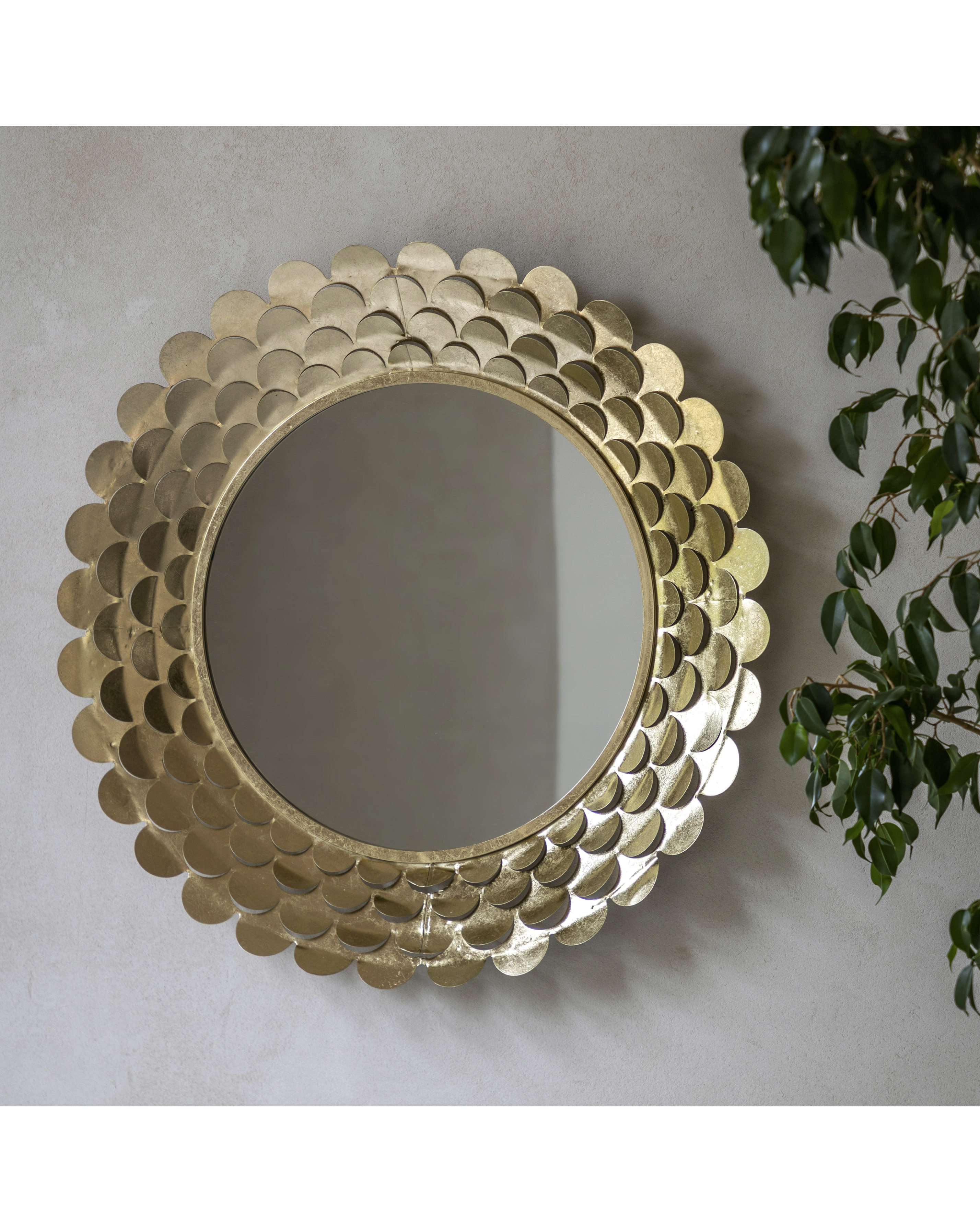 Gallery Home Unisex Gold Avi Mirror - Image 4