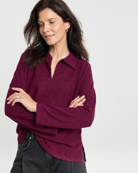 Soft Touch Collared Top