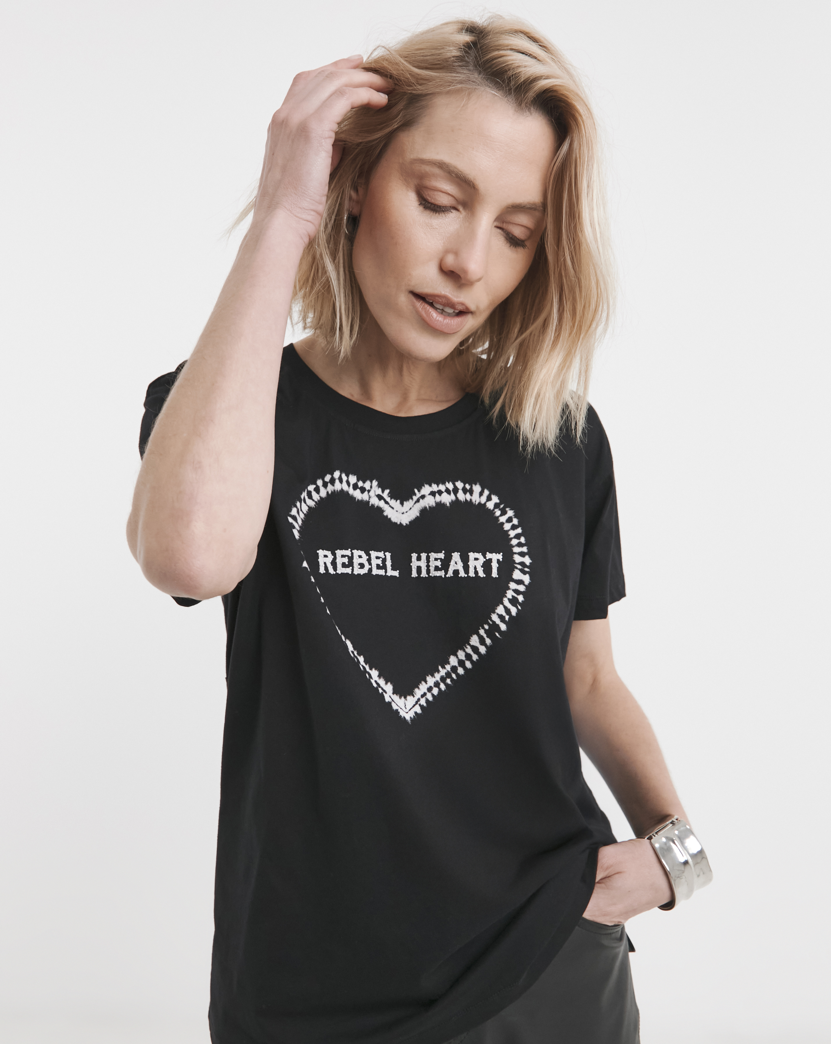 Religion Embellished Rebel Dyed T-Shirt