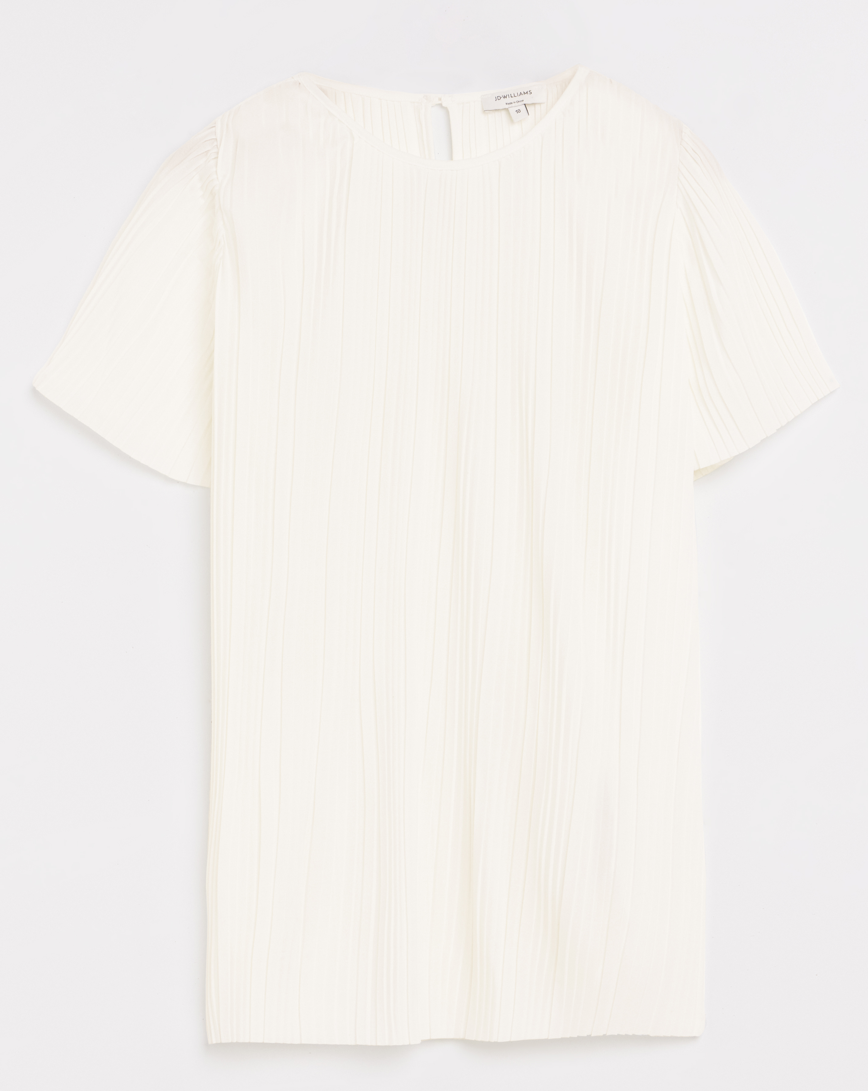 Pleated Short Sleeve Top