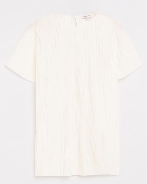 Pleated Short Sleeve Top