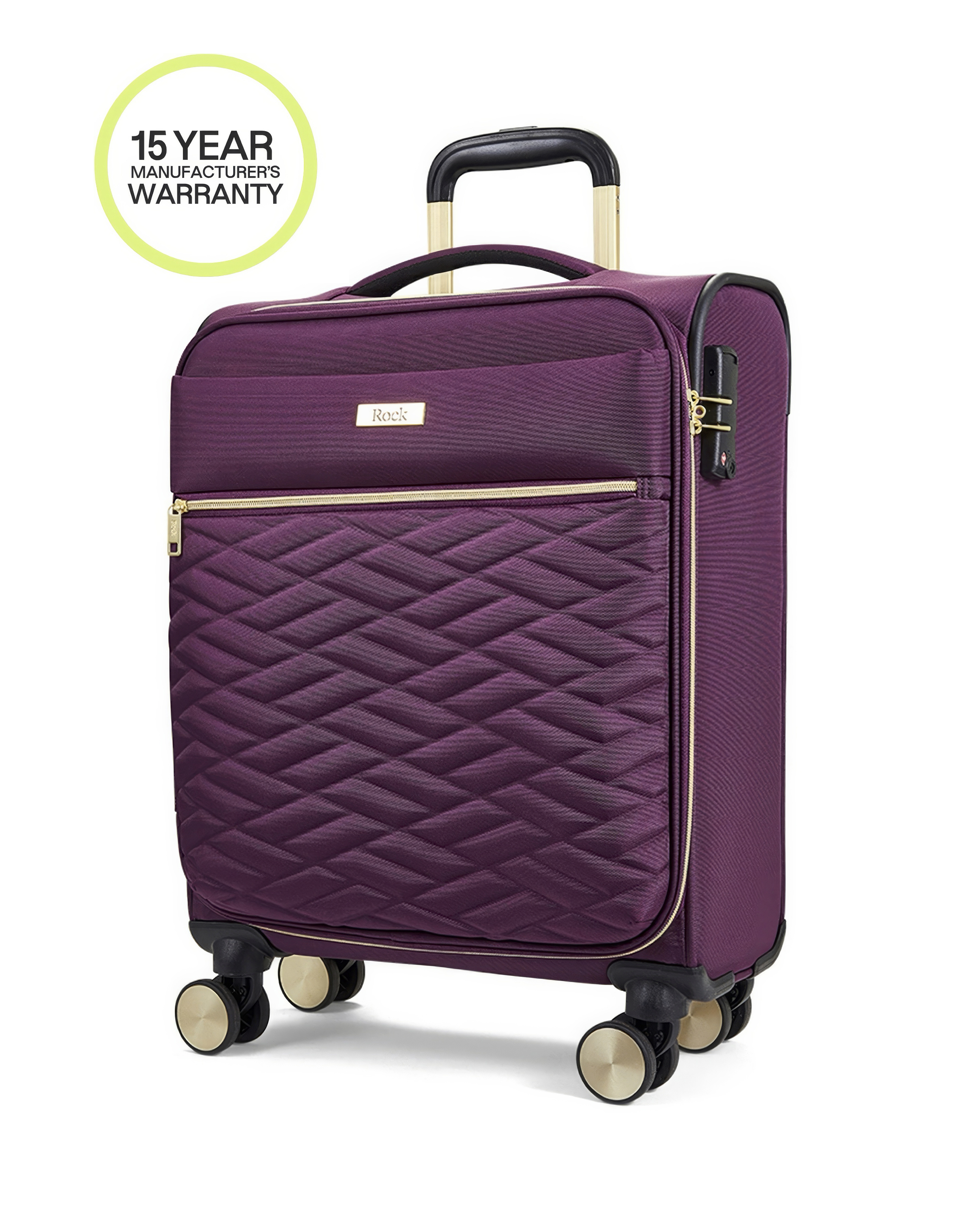 Rock - Cabin Suitcase - Purple