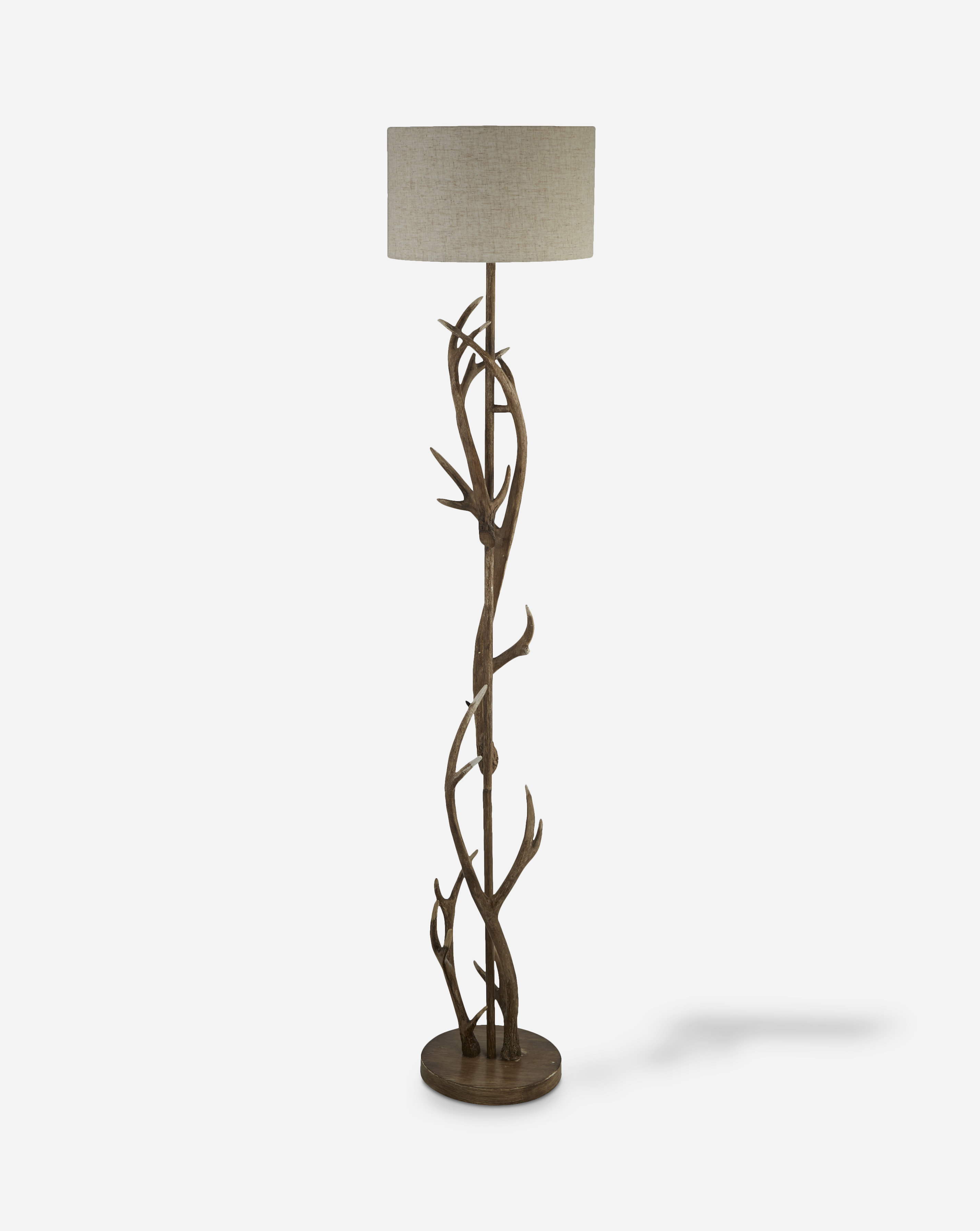 Searchlight Brown Antler Floor Lamp