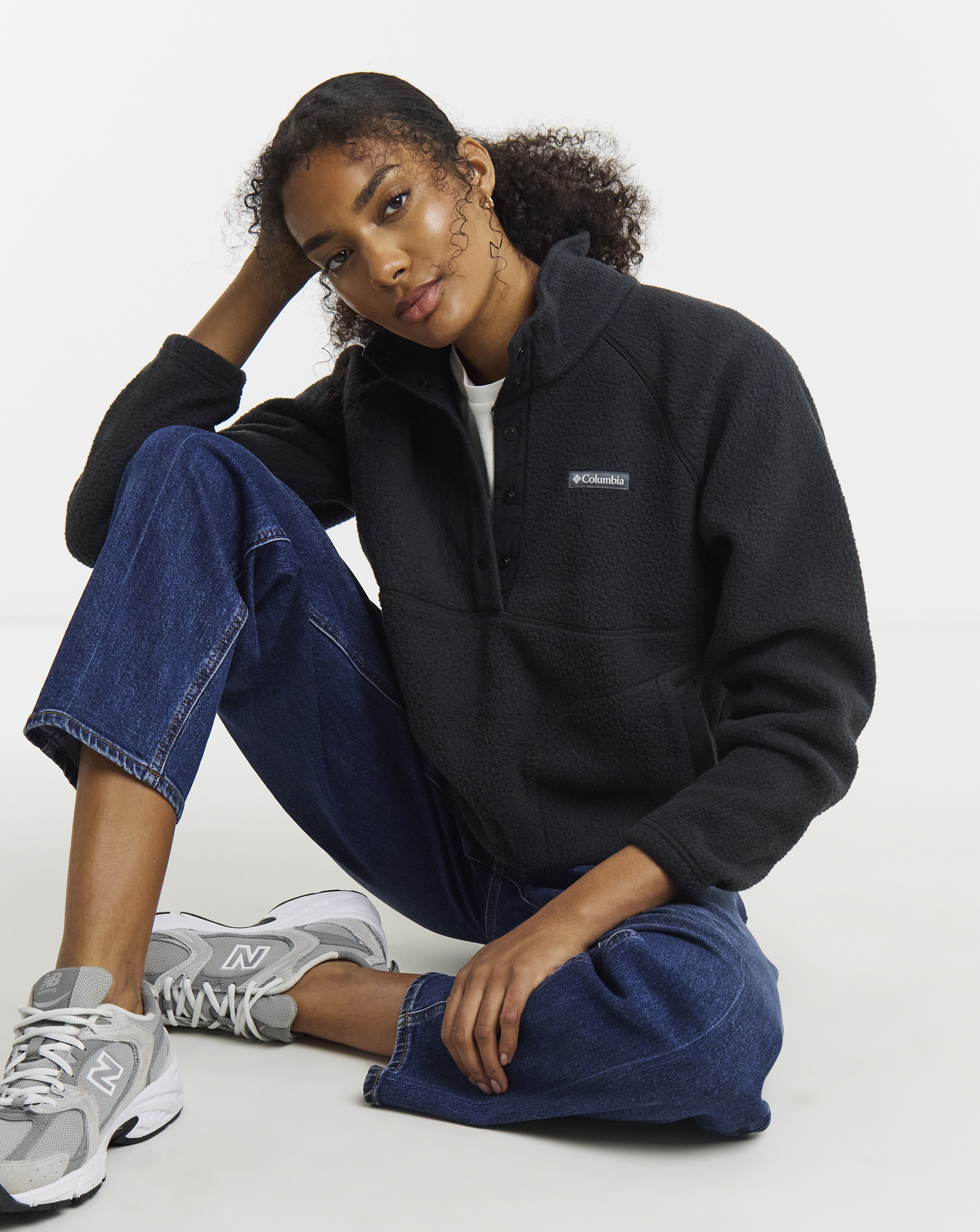 Womens Half Zip Fleece Pullover | Simply Be
