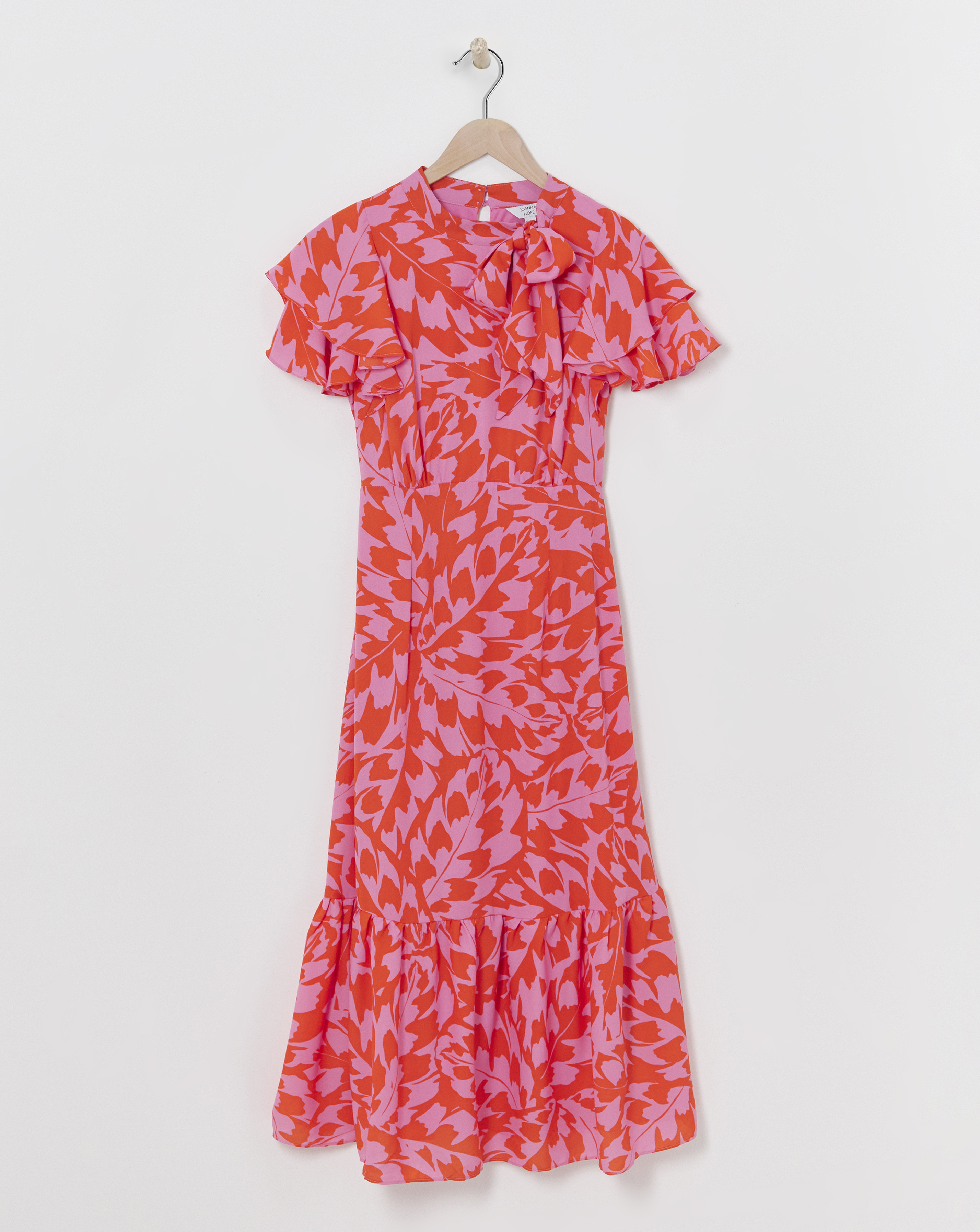 Joanna Hope Tie Neck Midi Dress