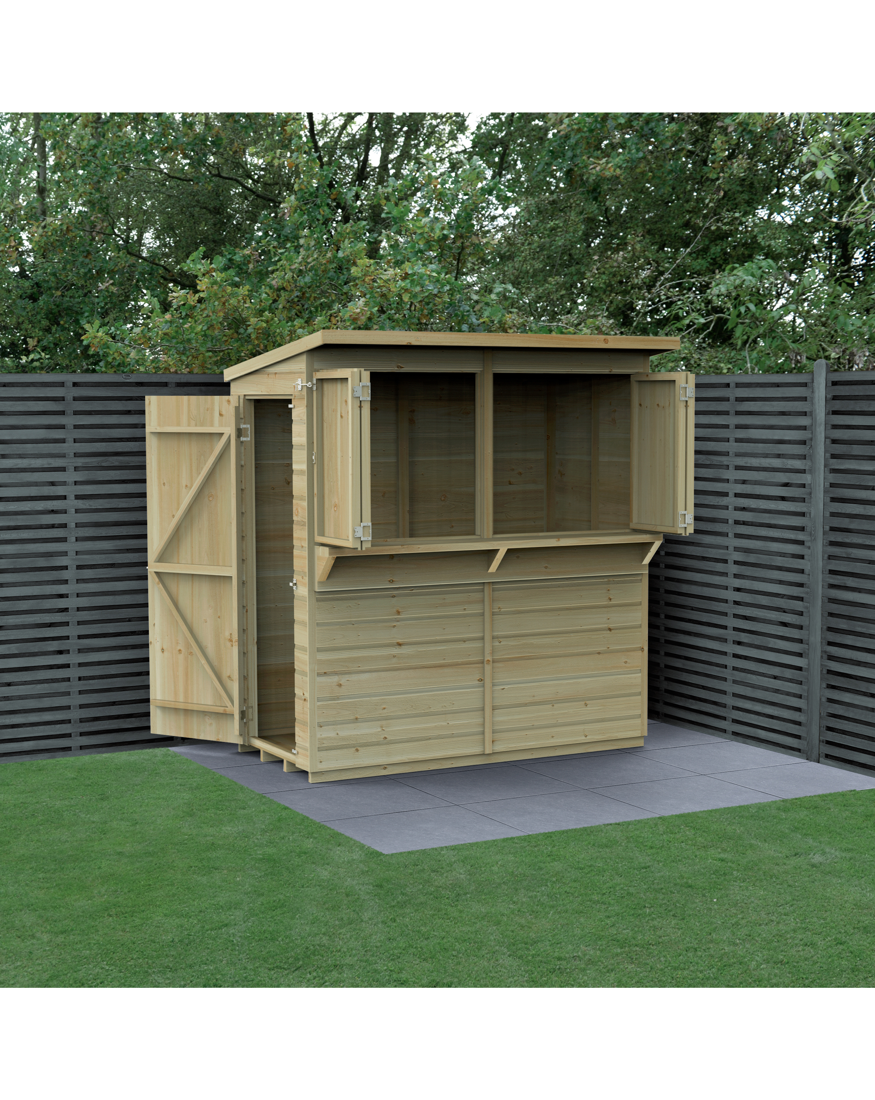 Forest Shiplap 6x3 Pent Garden Bar