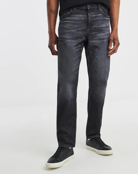 BOSS Straight Stretch Jeans - Charcoal