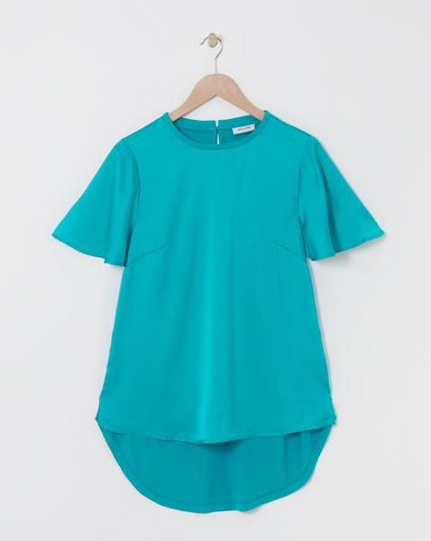 Jersey Back Satin Top