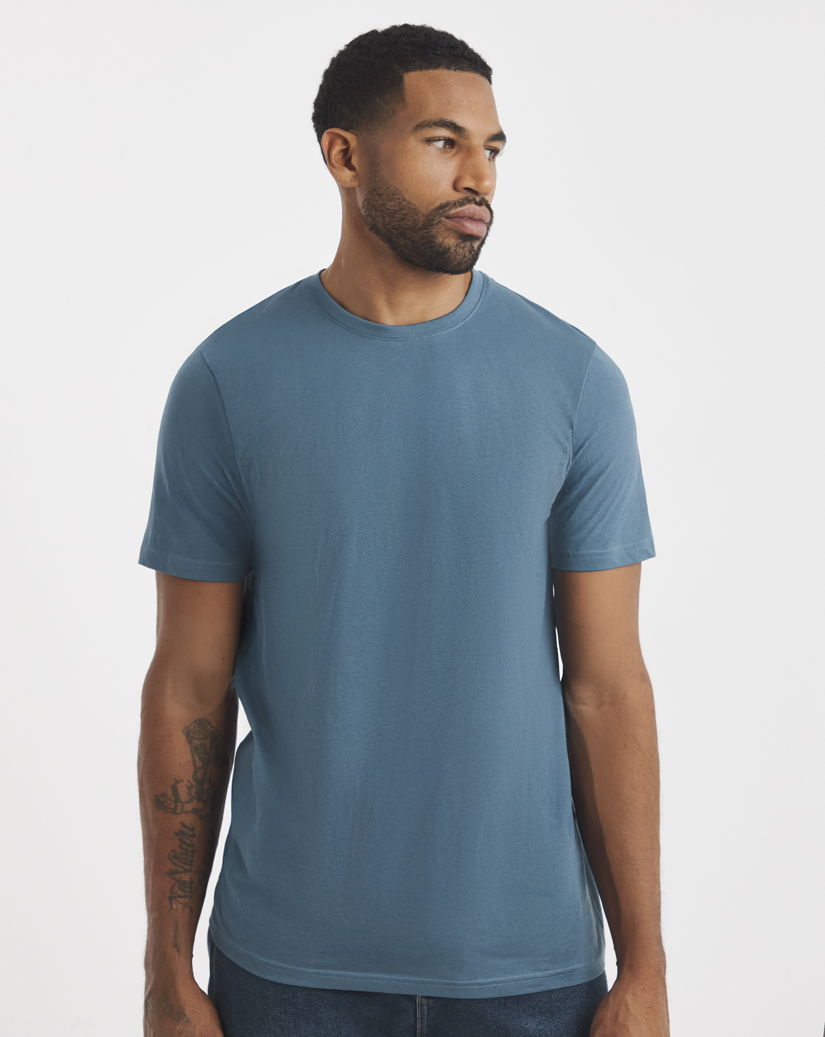 Pure Cotton Crew Neck T-Shirt
