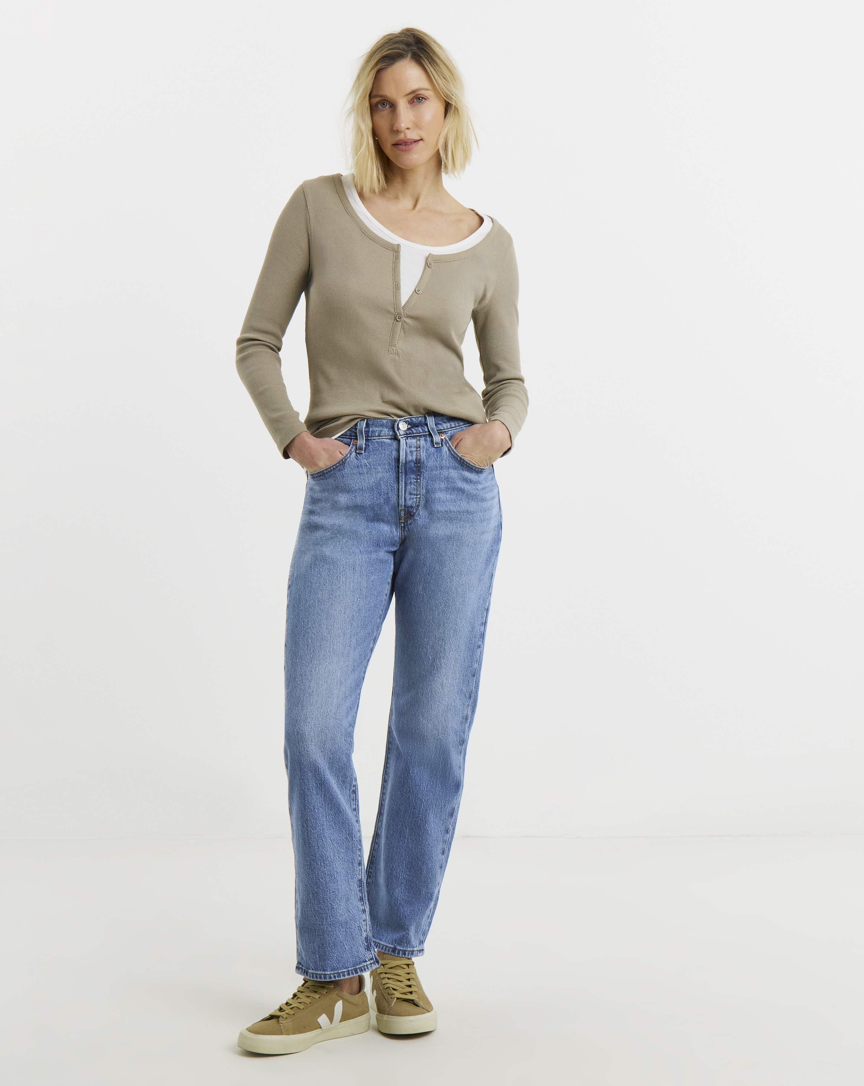 Levi's Light Wash 501 Curve Jean - 30 Leg - 28/30 28/30