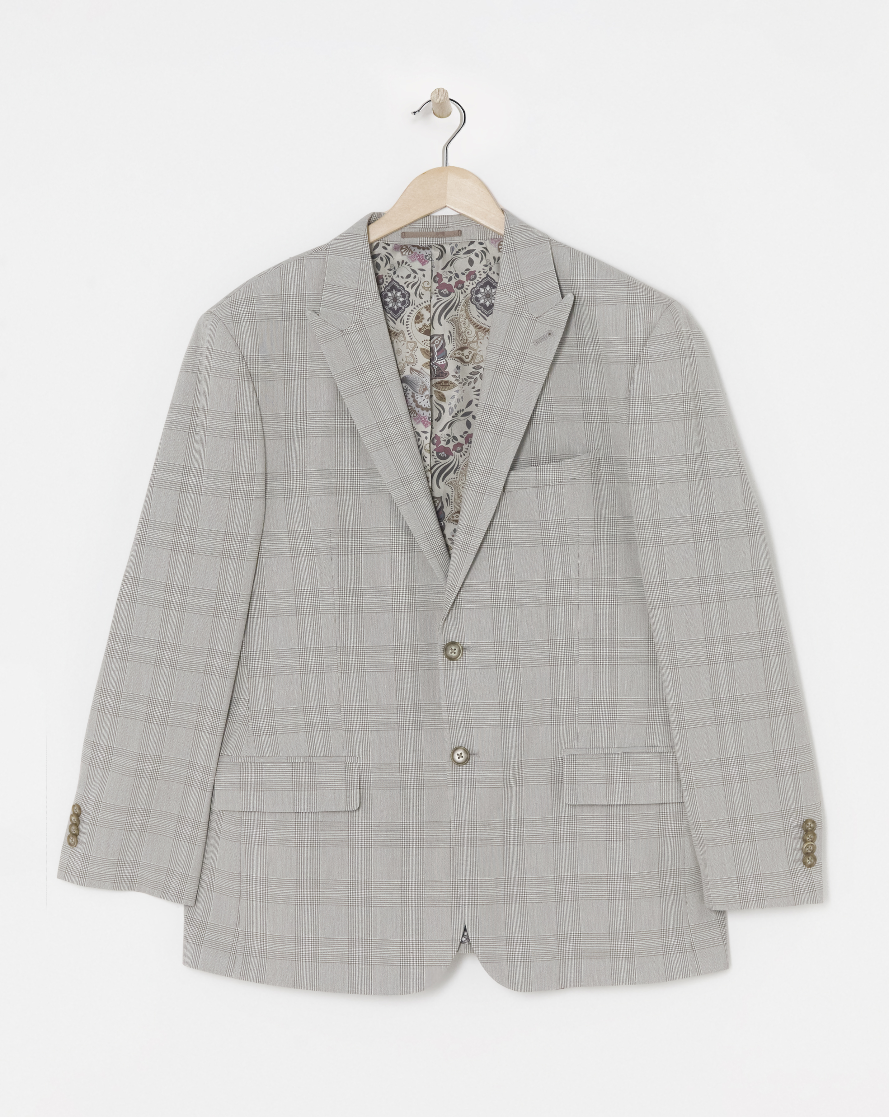 Tailored Check Suit Blazer