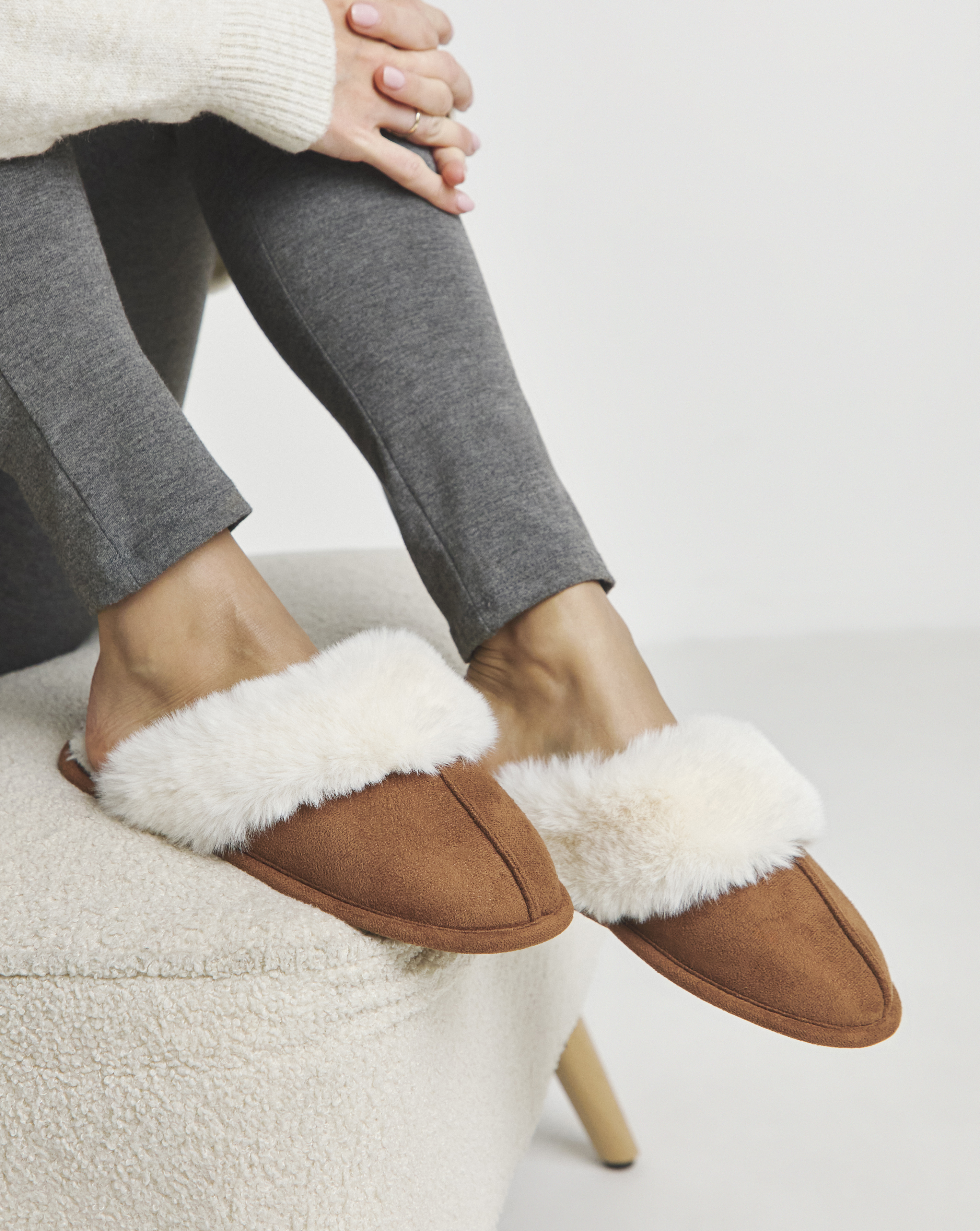 Closed Toe Mule Slippers Ex Wide