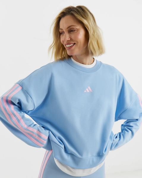 adidas 3 Stripes Crew Neck Sweatshirt
