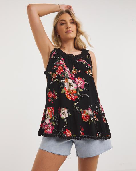 Joe Browns Contrast Crochet Top