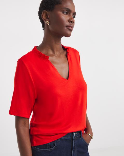 Frill Neck Top