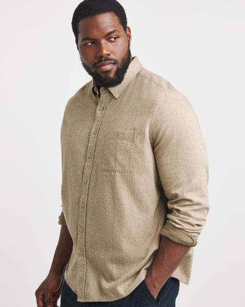 Pure Cotton Flannel Shirt Regular