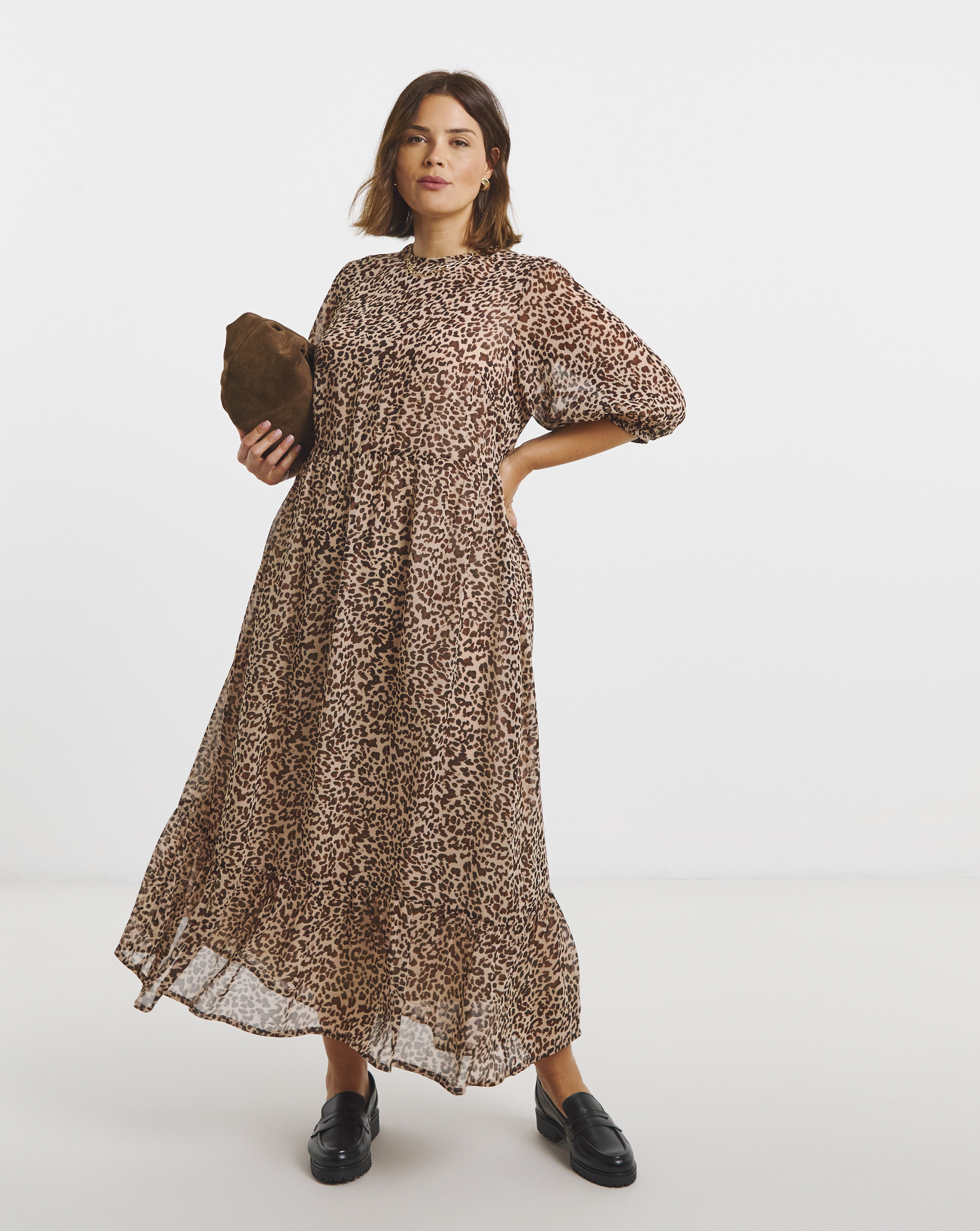 Printed Georgette Maxi Dress