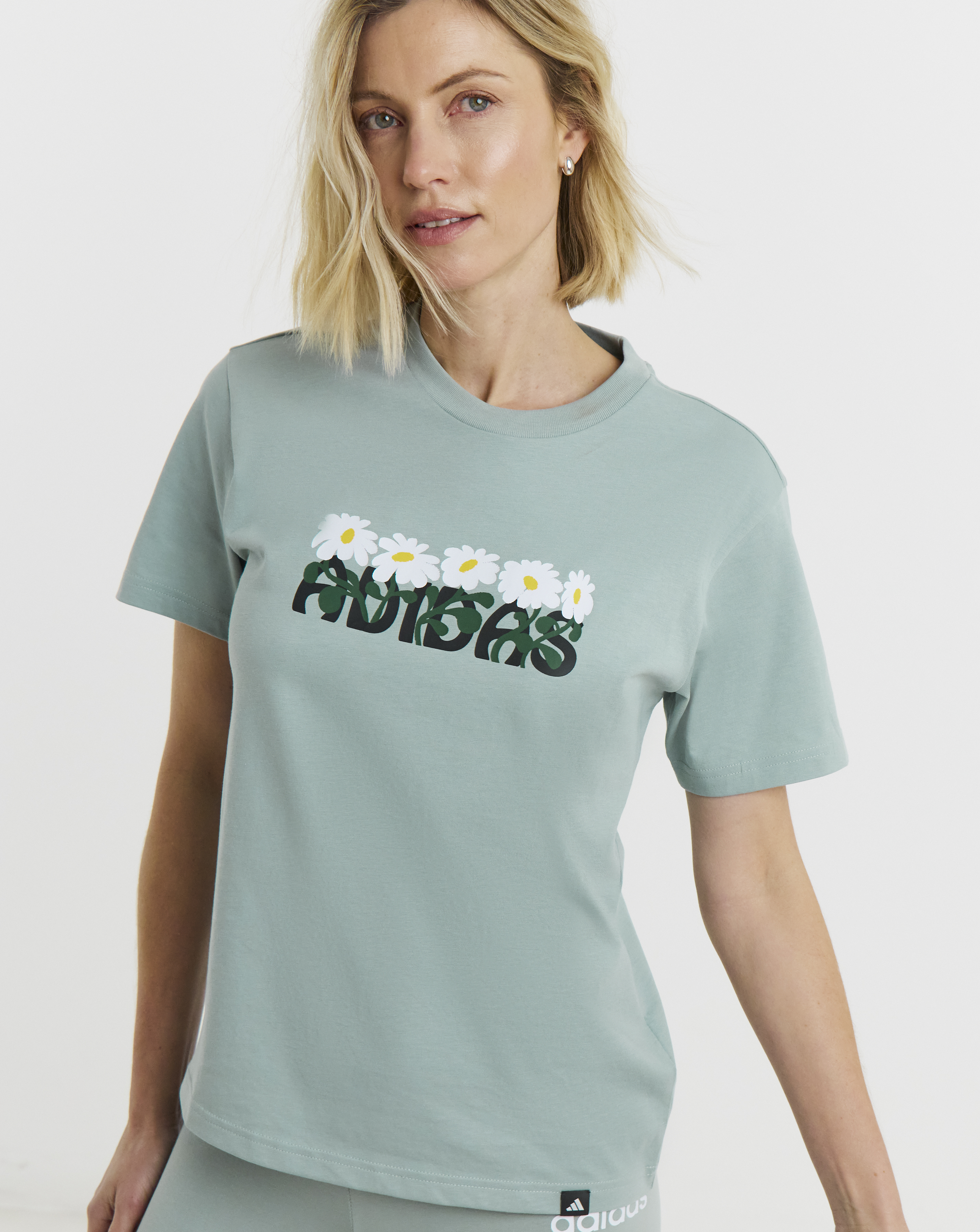 Adidas Floral Soft Side T-Shirt