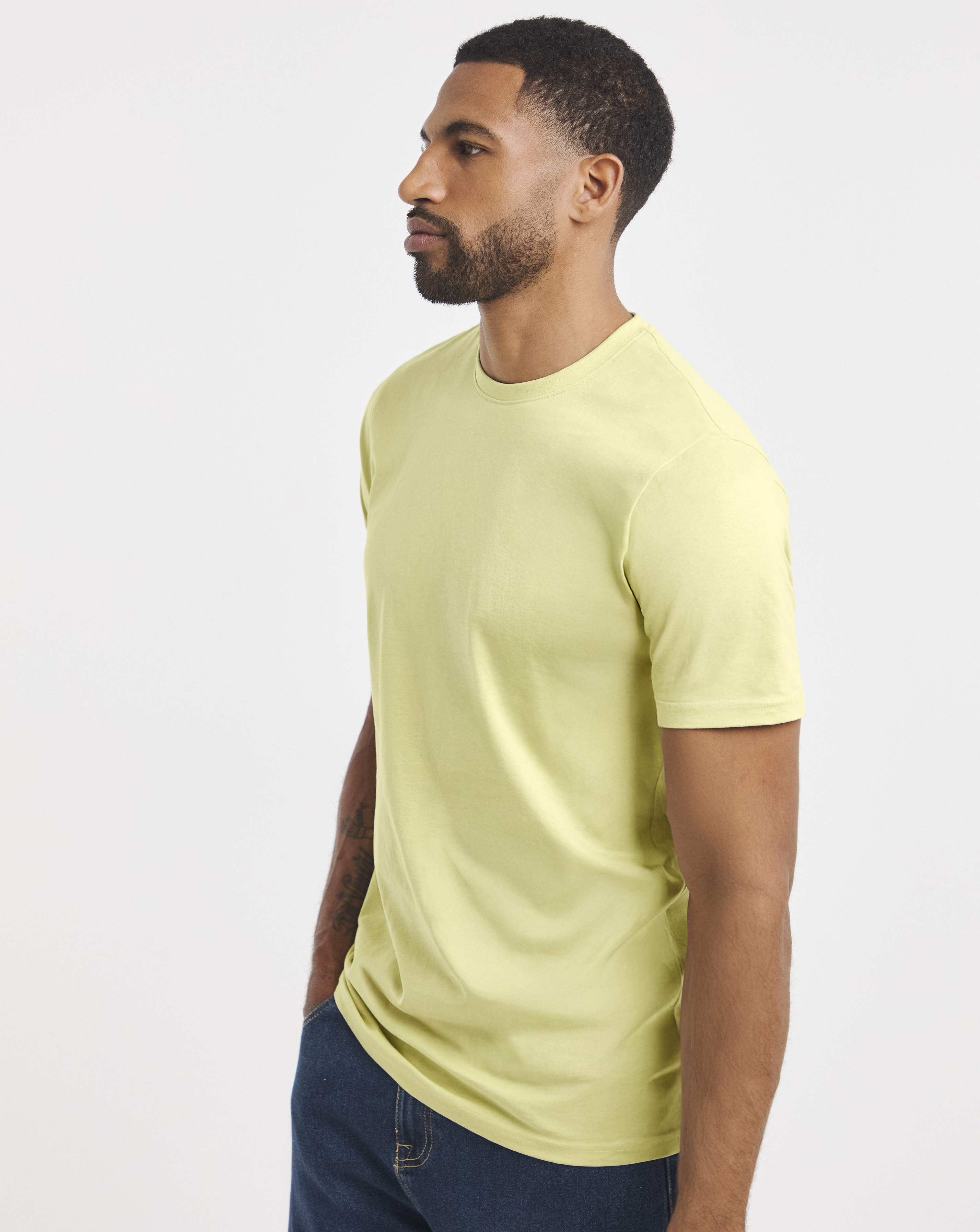 Pure Cotton Crew Neck T-Shirt Long