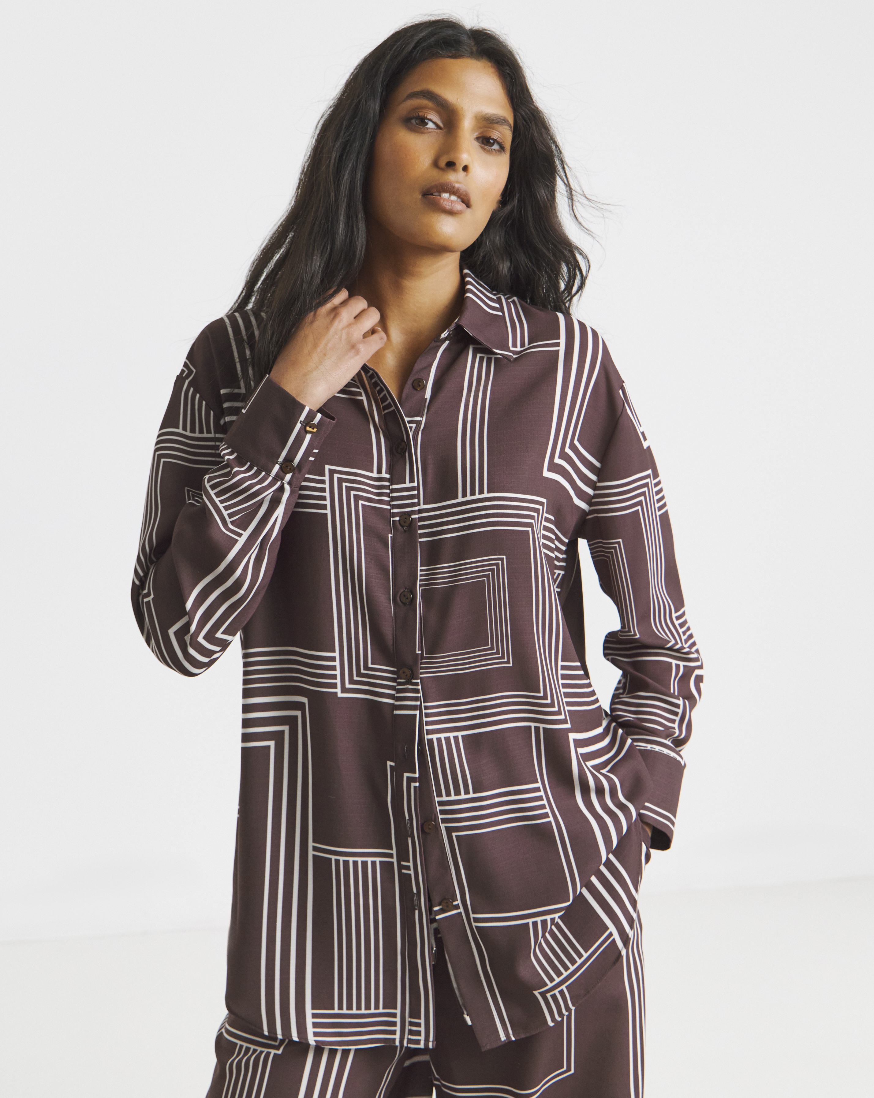 Printed Oversized Shirt