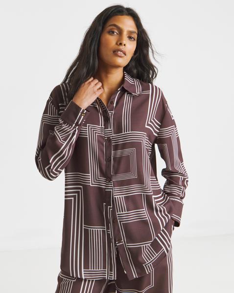 Printed Oversized Shirt
