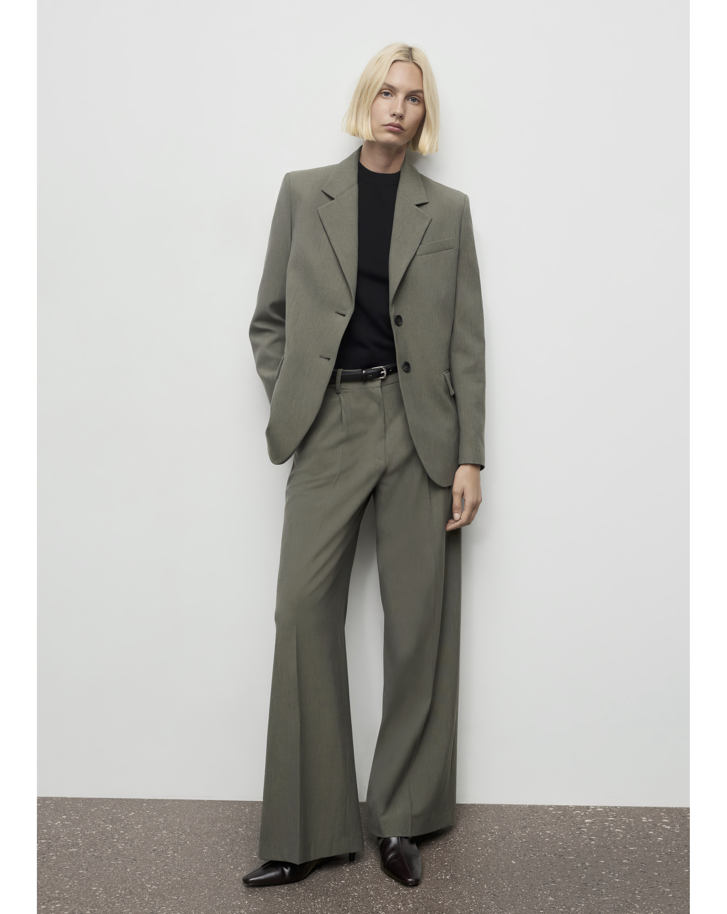 Mango Blazer With Flap Pockets Green - Mango - Size4XL