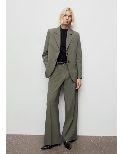 Mango Blazer With Flap Pockets