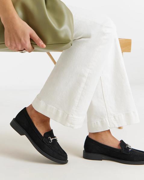 Snaffle Trim Loafer Wide