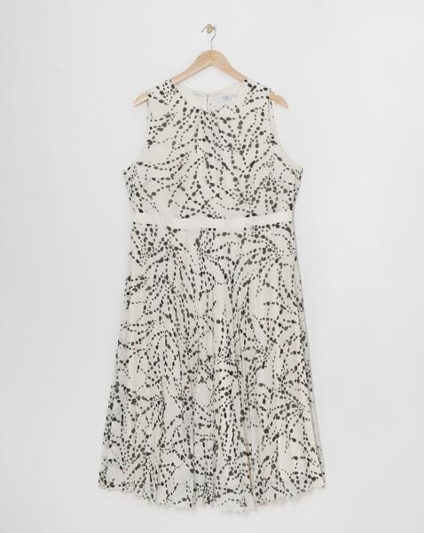 Joanna Hope Mono Pleated Dress