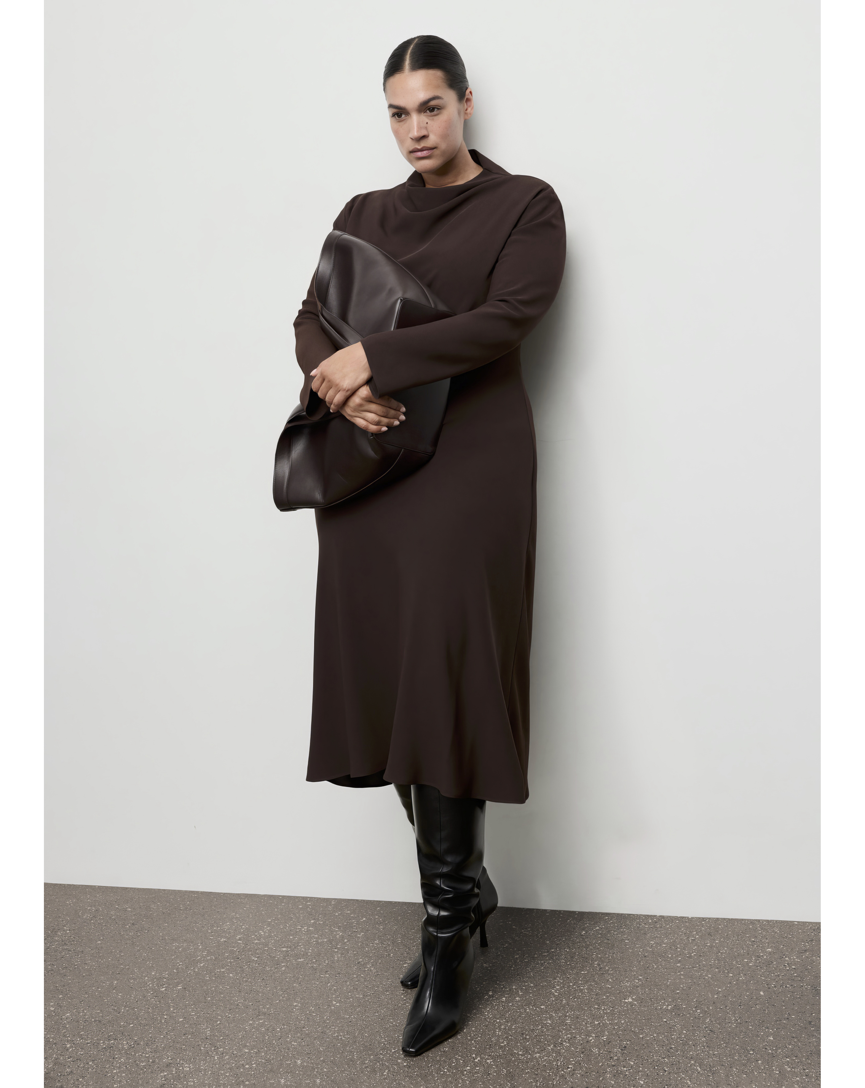 Mango Ruched Dress