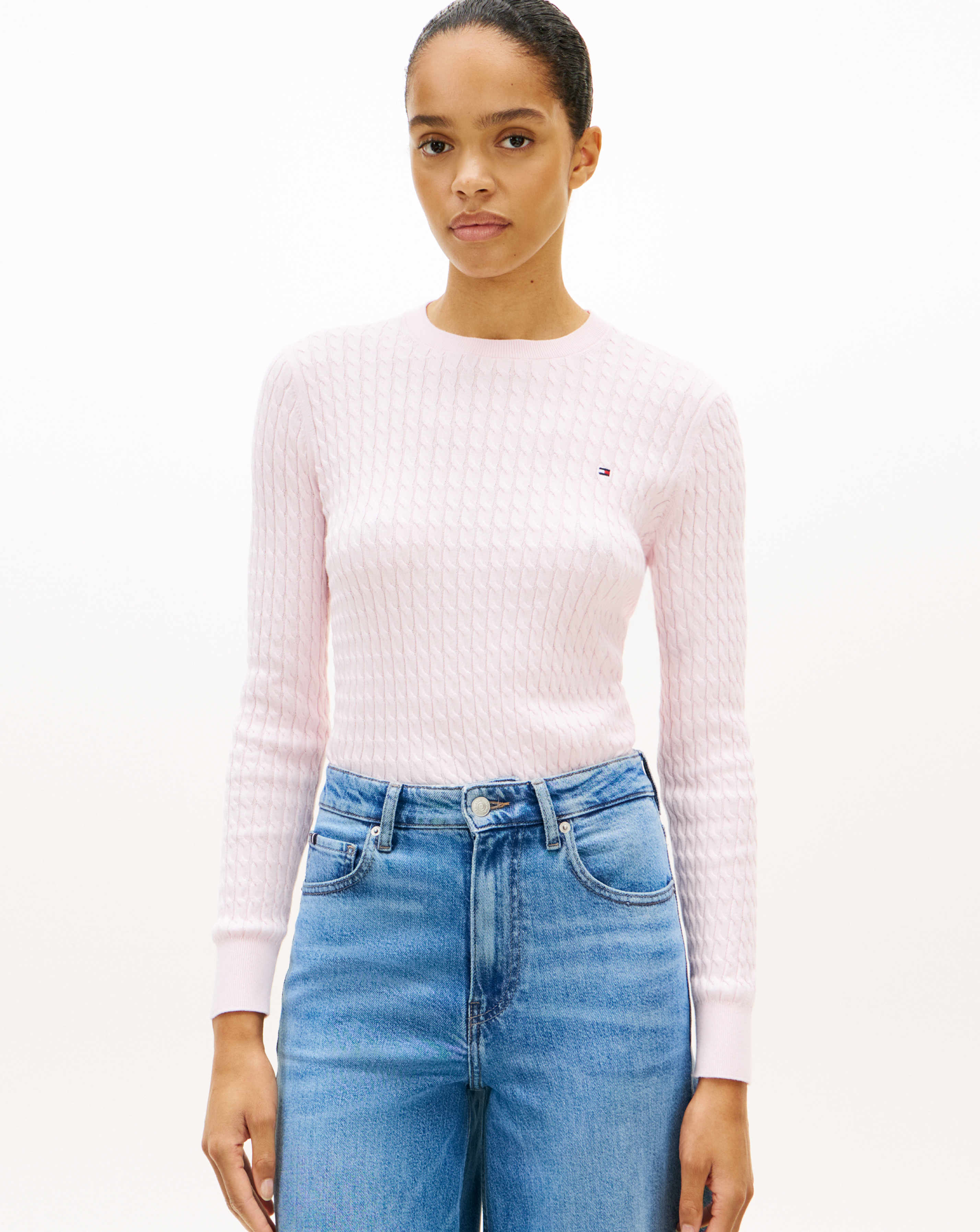 Tommy Hilfiger - Women's Jumper - Cotton - Pink - S