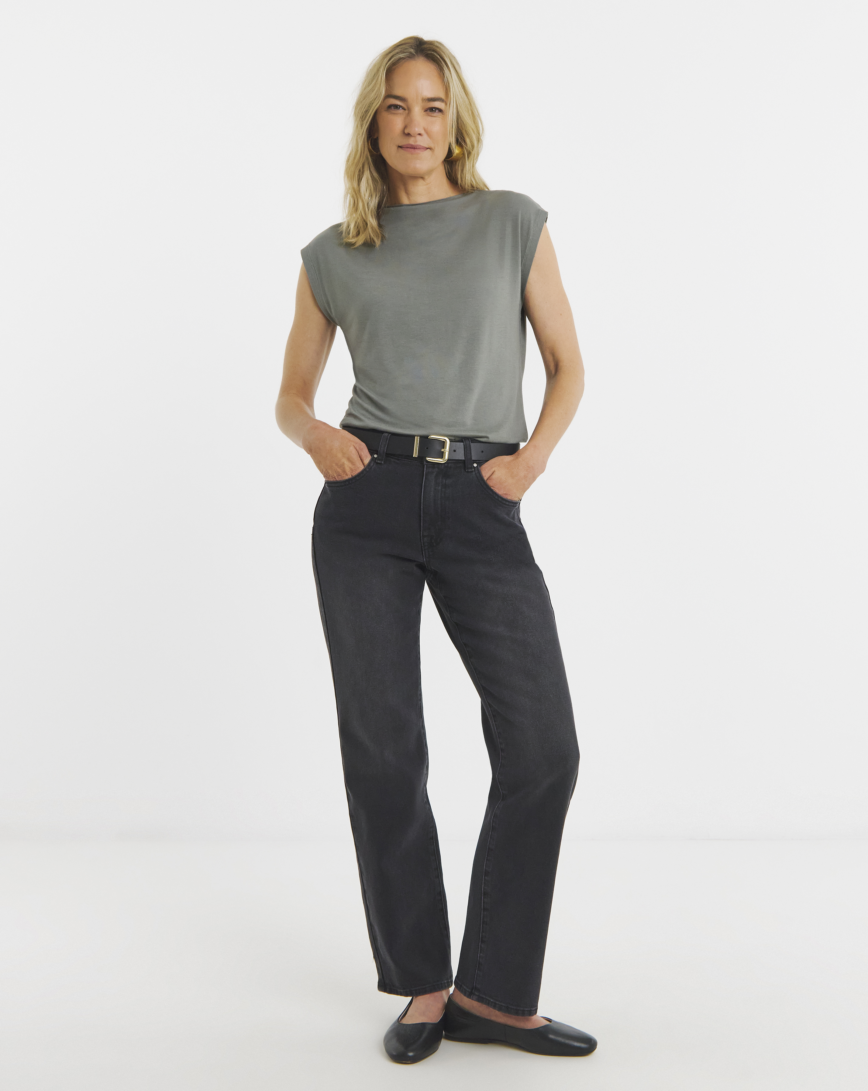 Authentic Straight Leg Jeans