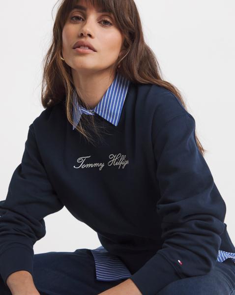 TOMMY HILFIGER METALLICSCRIPT SWEATSHIRT