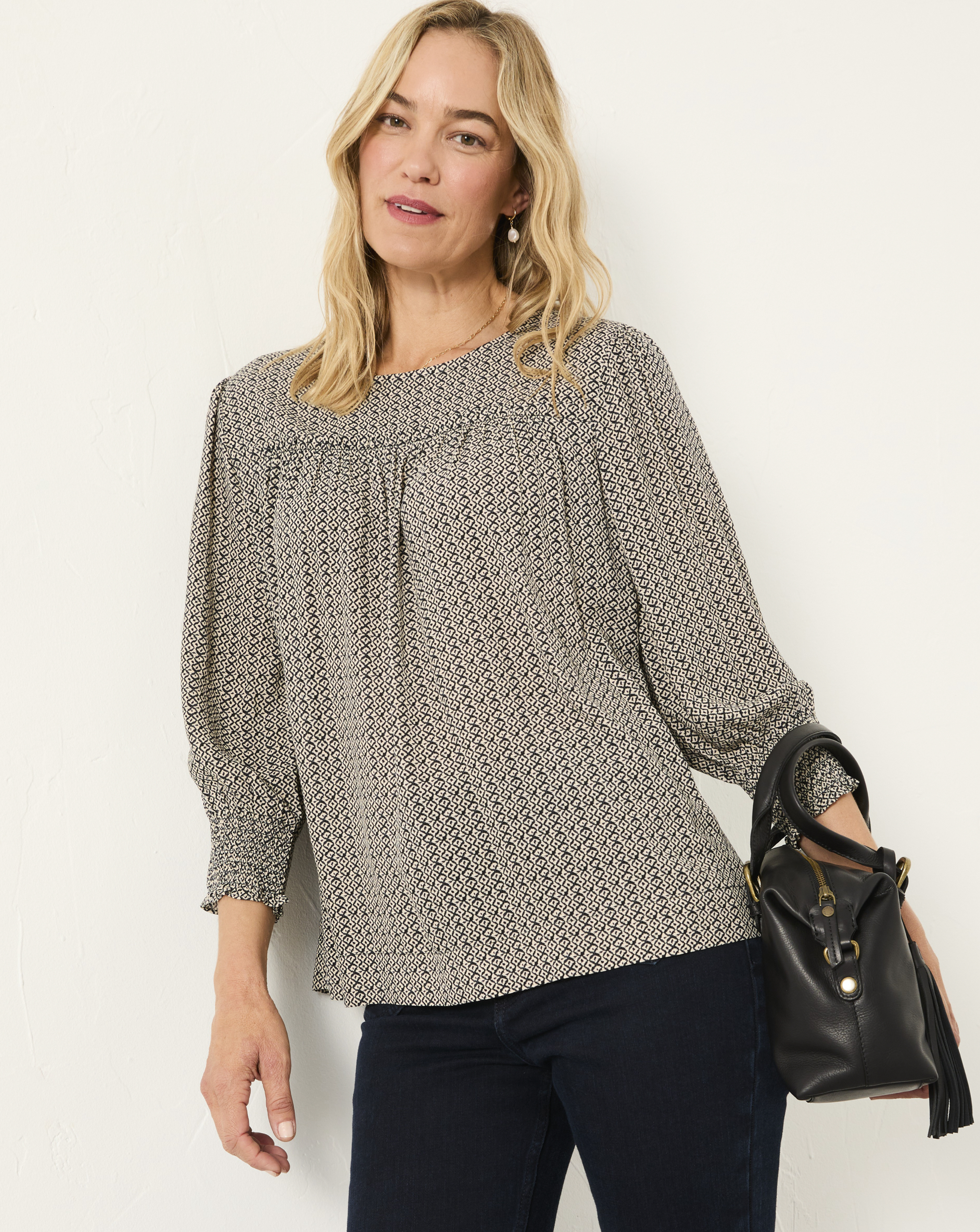 FatFace Shelley Ikat Blouse
