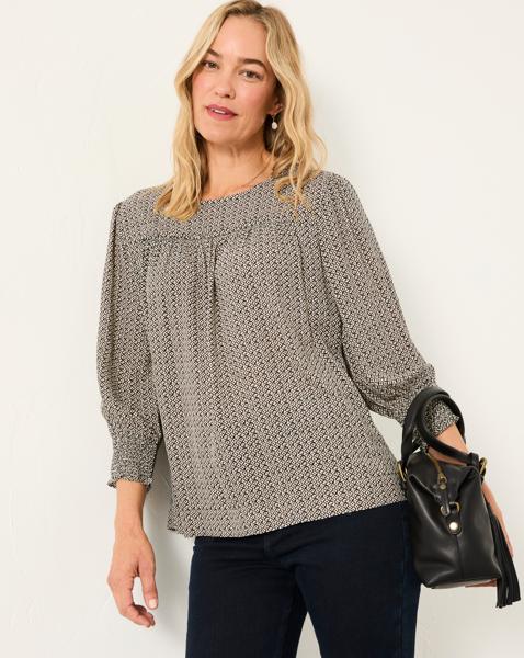 FatFace Shelley Ikat Blouse