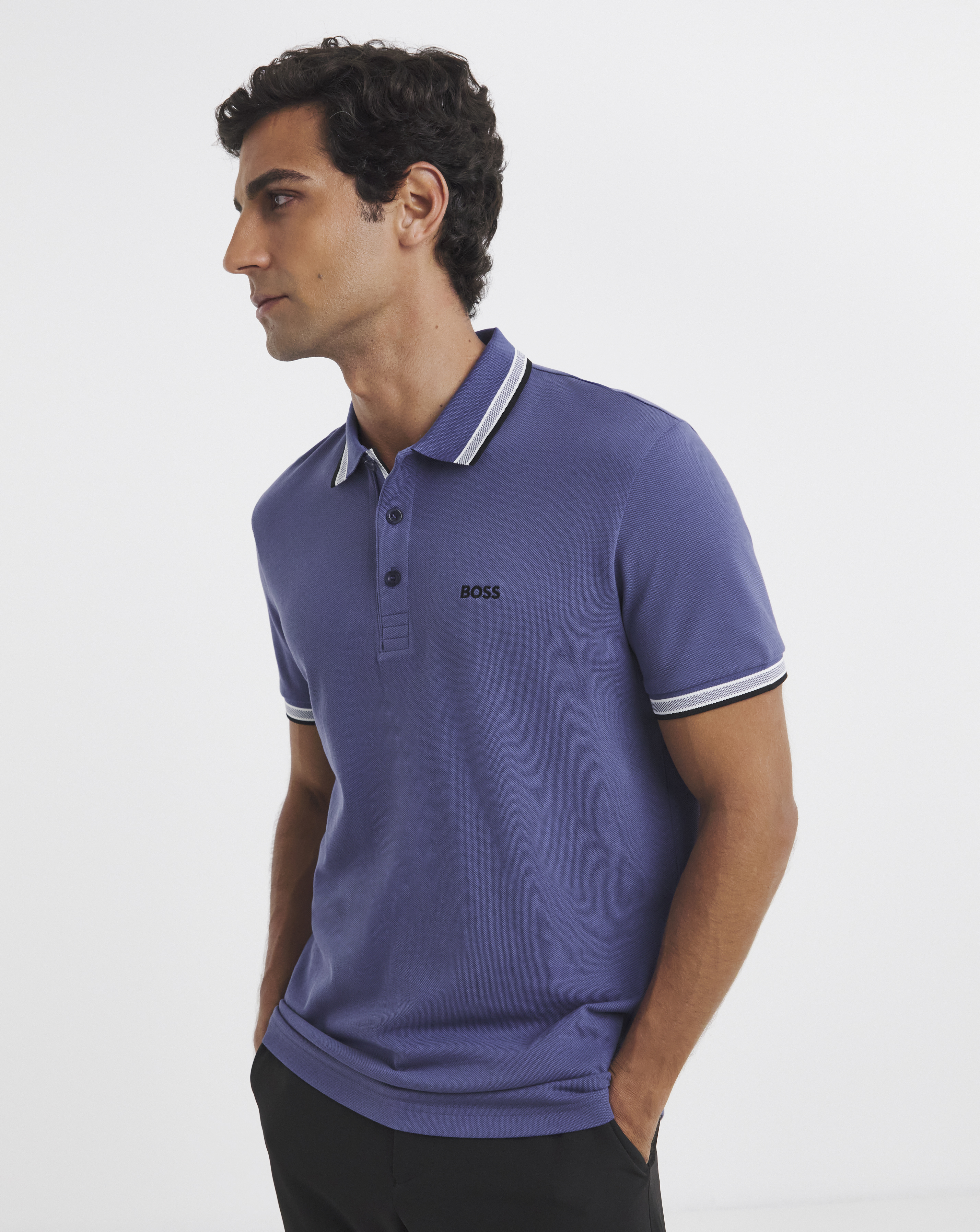 BOSS Short Sleeve Paddy Polo - Navy