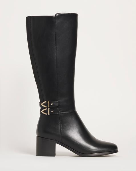 Cushion Walk Block Heel Boot E Standard
