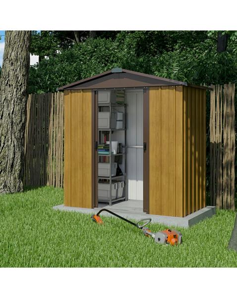 Yardmaster 6x4.5ft Wood Effect Shed