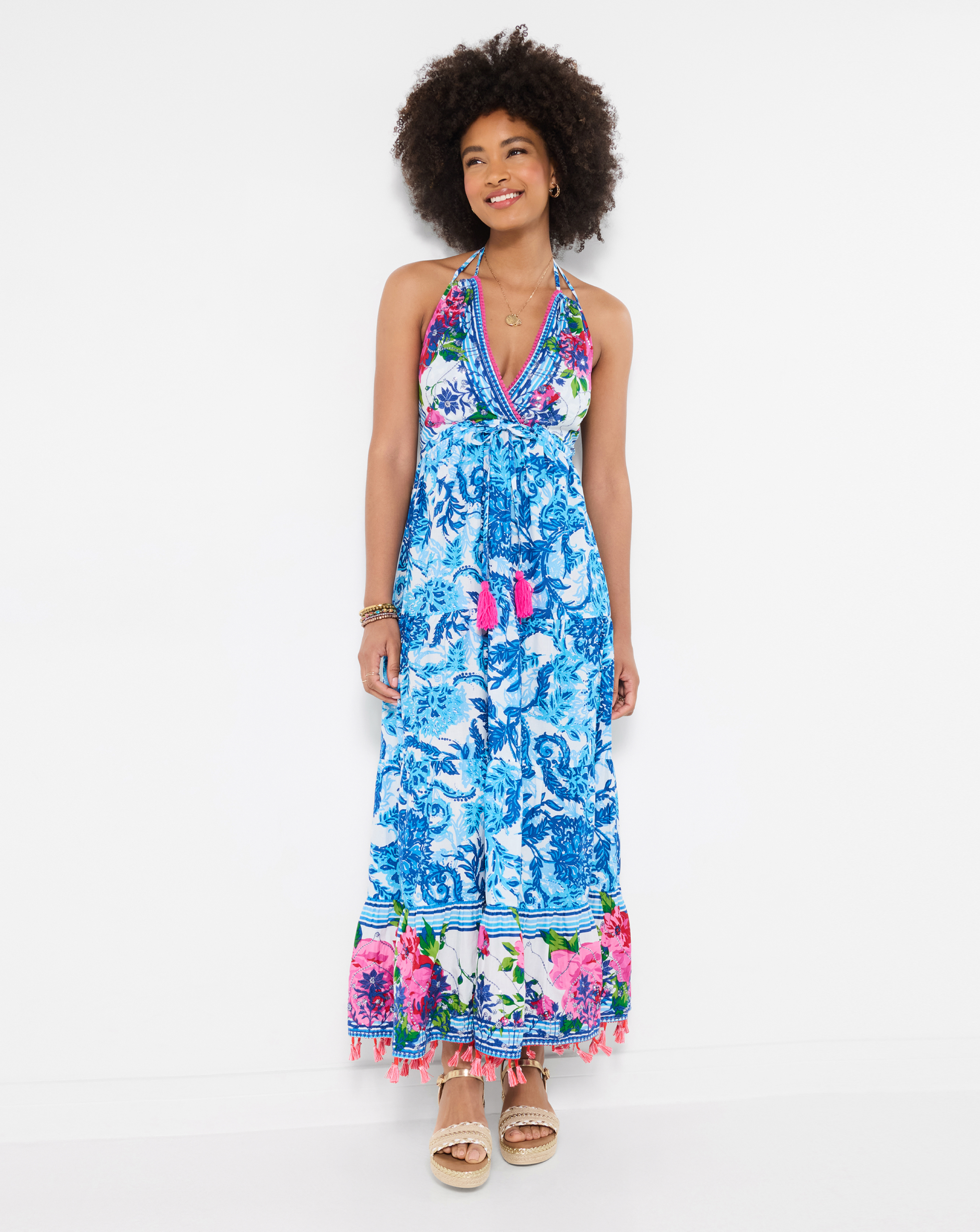 Arabella Sequin Maxi Dress Petite