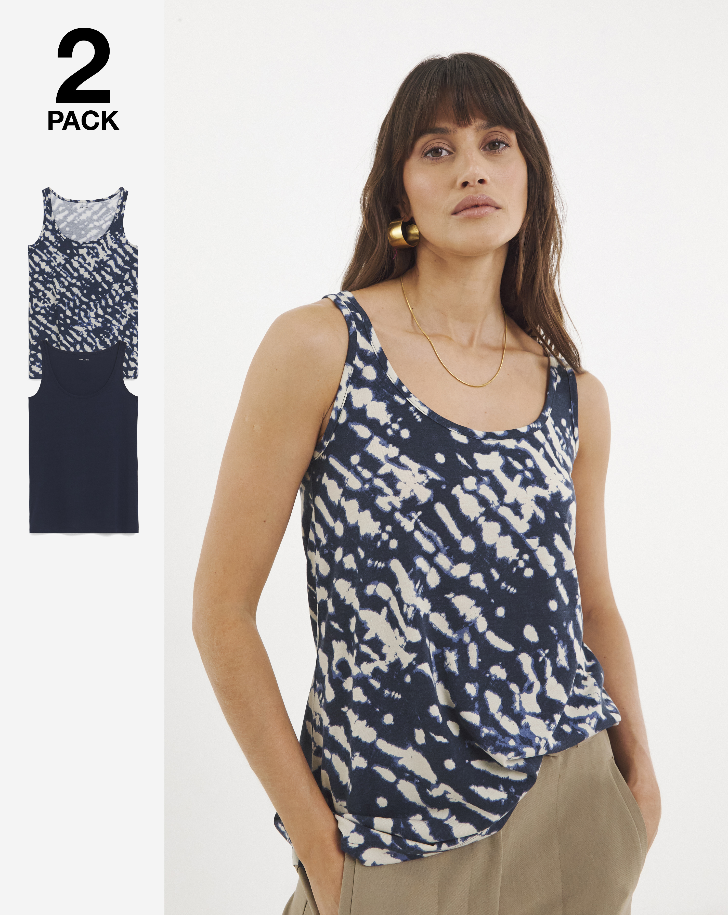 2 pack Sleeveless Swing Vests