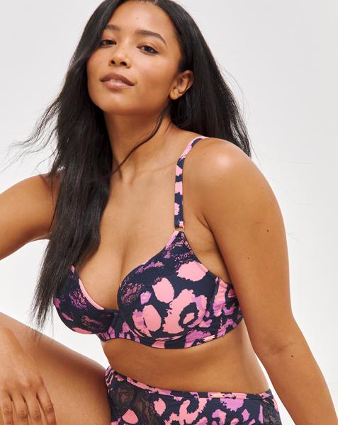 Figleaves Curve Leopard Plunge Bra