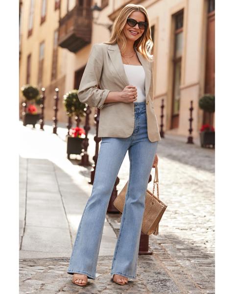 SOSANDAR CONTOUR WAIST FLARE