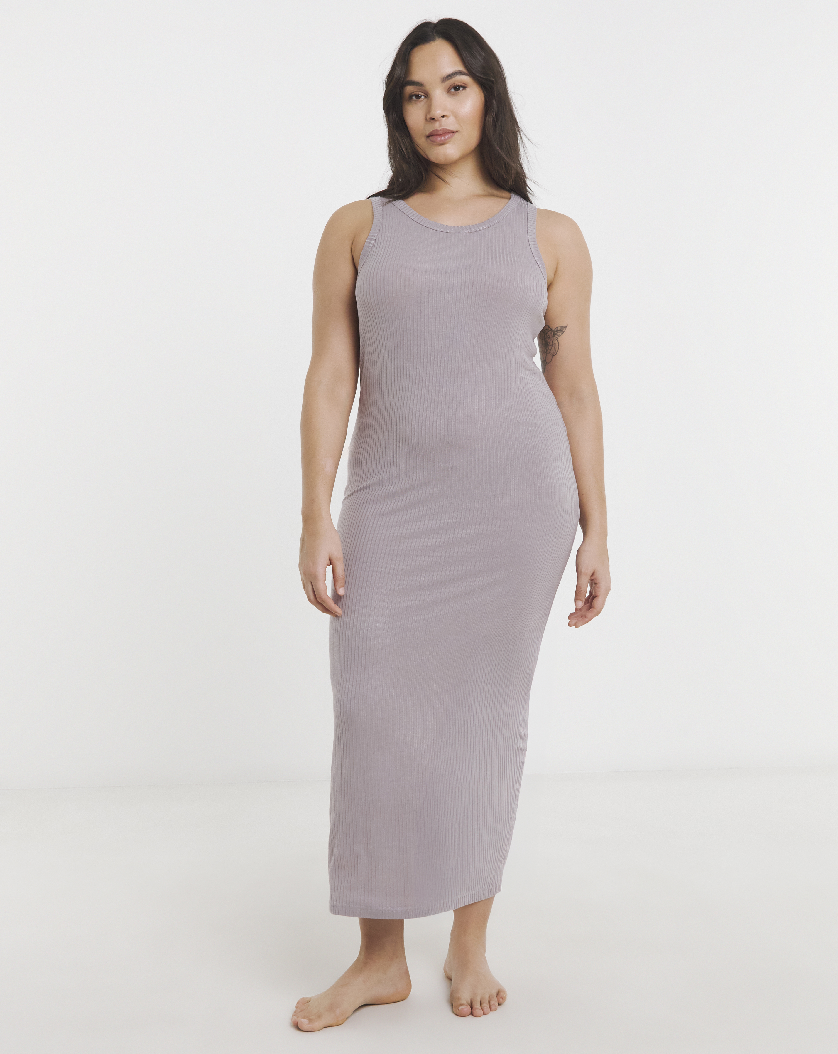 Modal Rib Lounge Dress