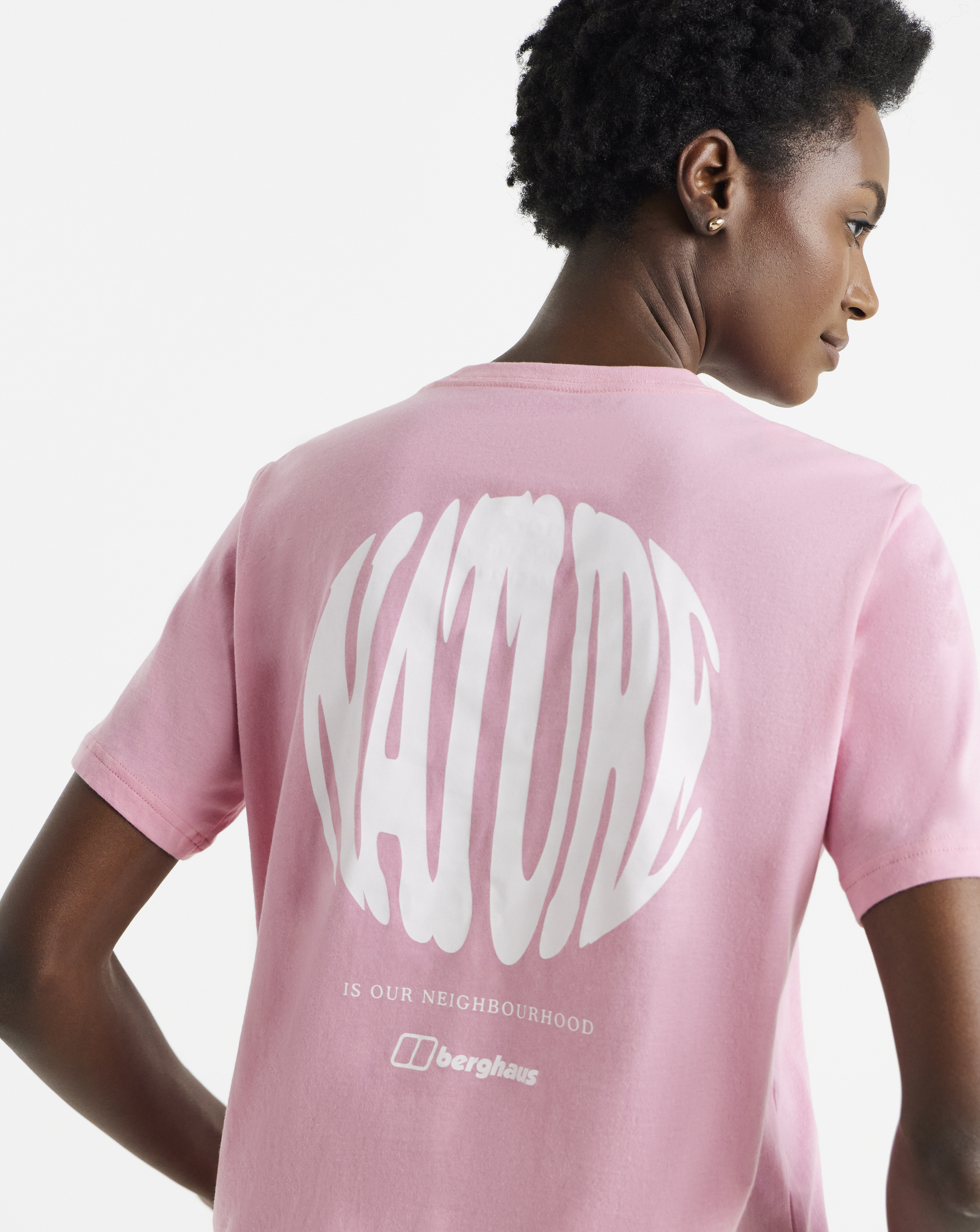 Berghaus Women's T-Shirt - Cotton - Pink - Size 10
