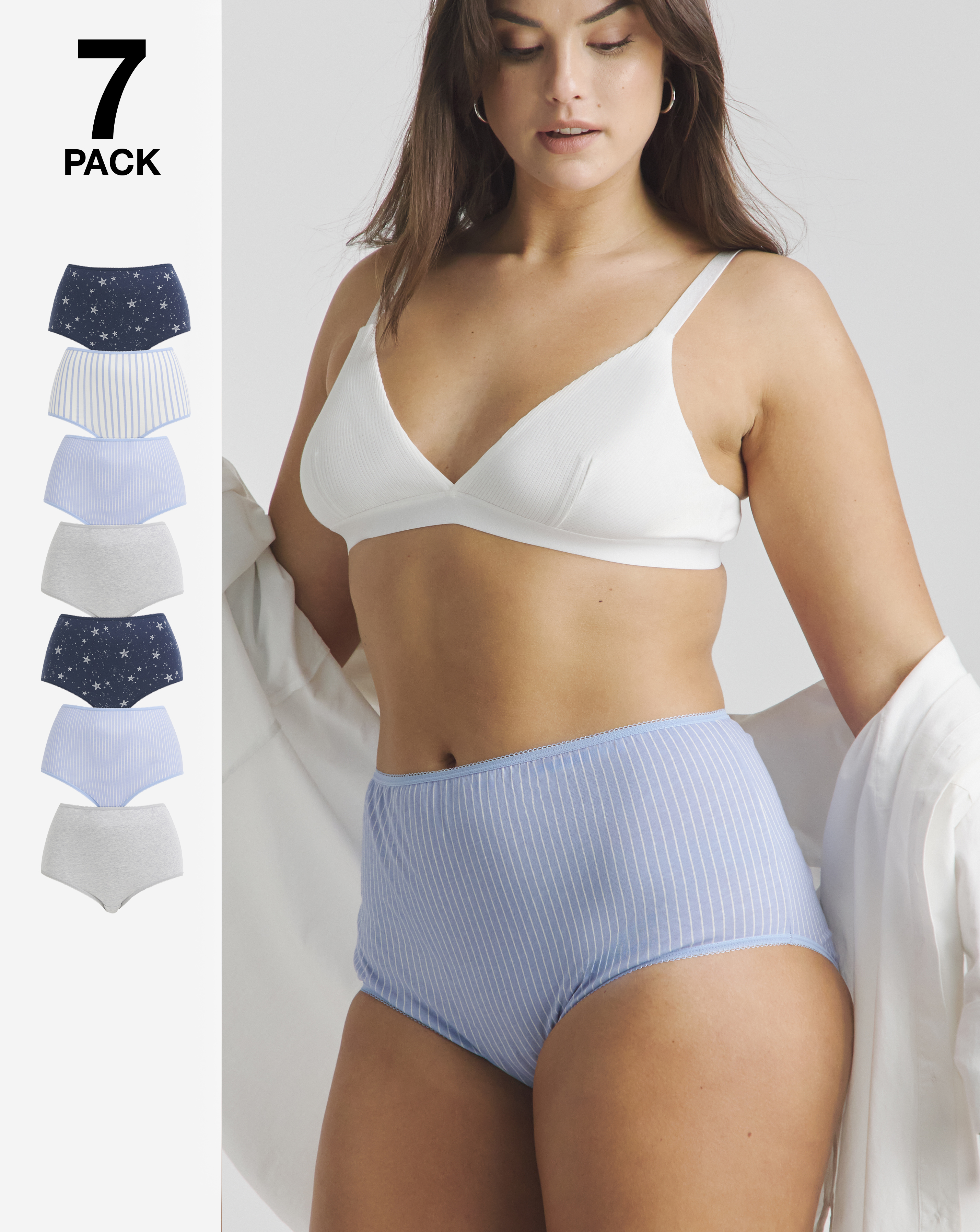 Pretty Secrets 7 Pack Full Fit Brief