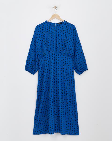 Balloon Sleeve Tea Dress