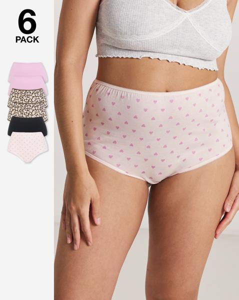 6 Pack Full Brief Knickers