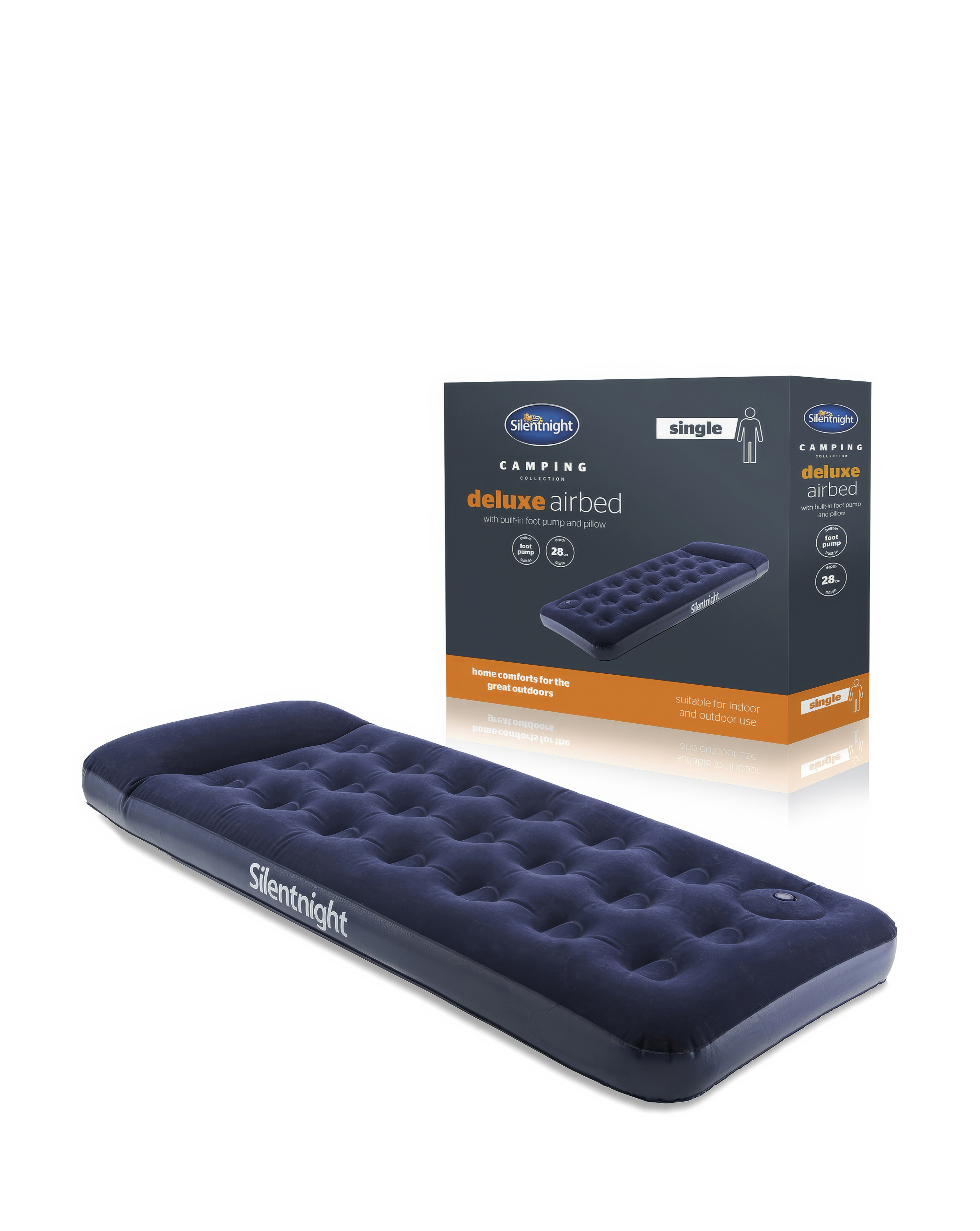 Silentnight Airbed with Footpump SGL
