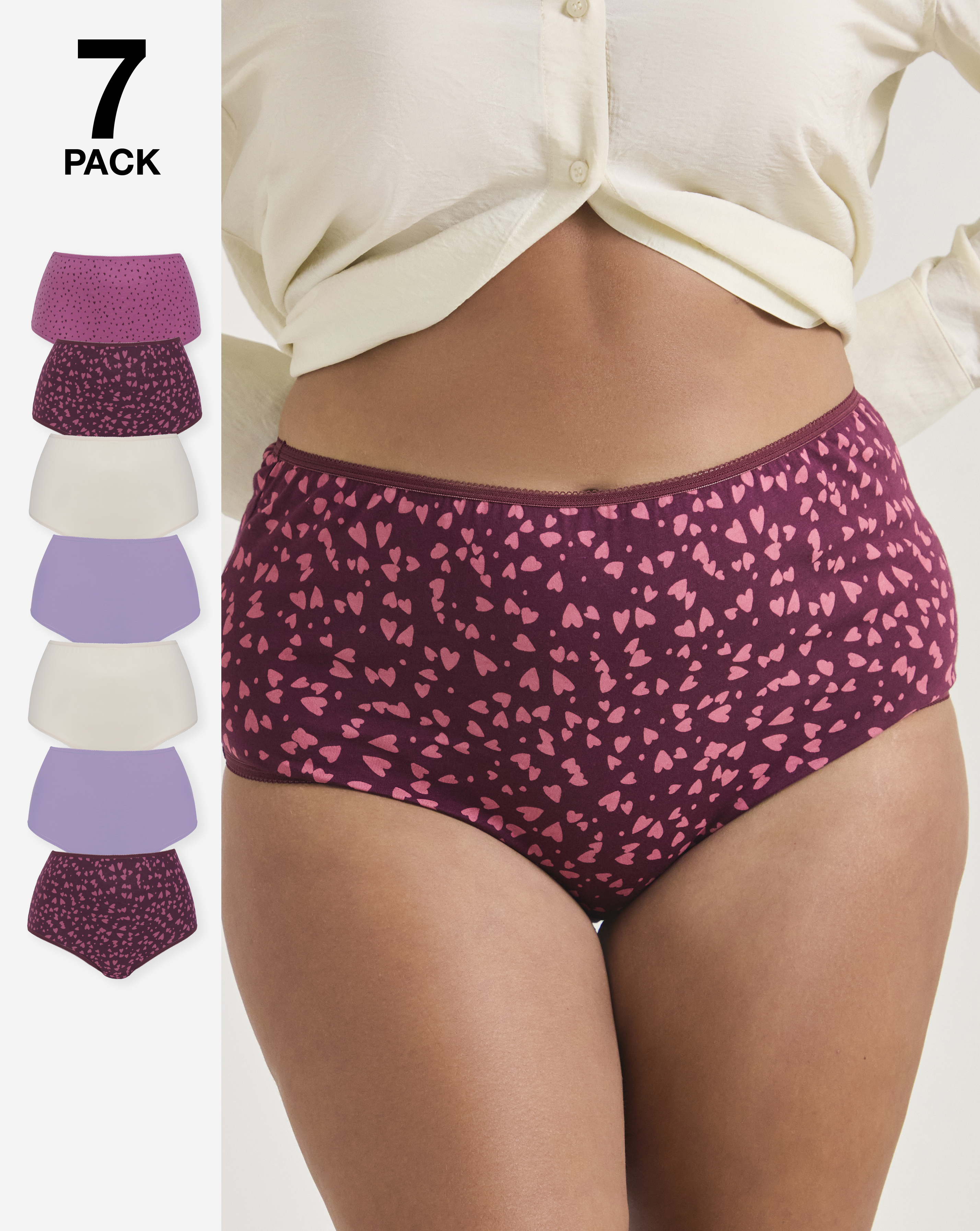 Pretty Secrets 7 Pack Full Fit Knickers